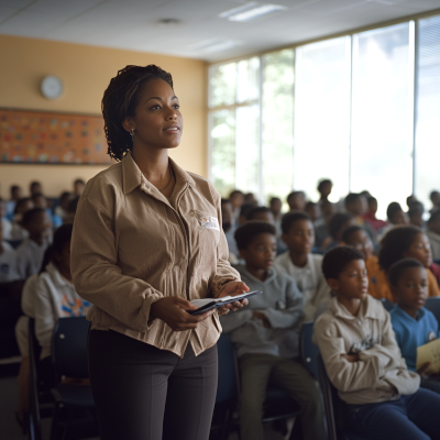 Teacher teaching